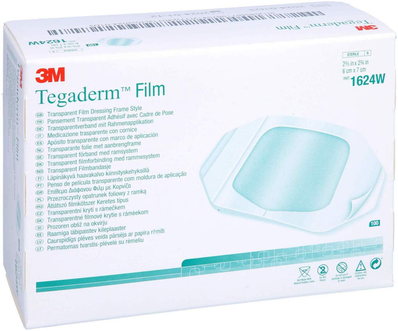 Tegaderm 3m Film 6x7 cm 1624w