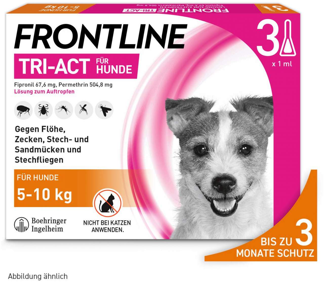 Frontline TRI-ACT Hund 5-10 kg 3 Pipetten