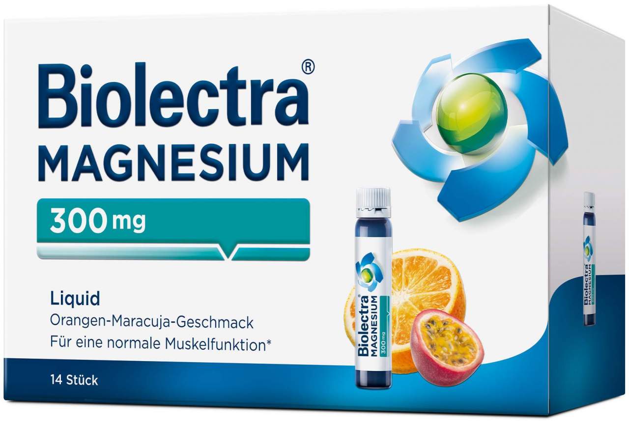 Biolectra Magnesium 300 mg Liquid 14 Trinkfläschchen