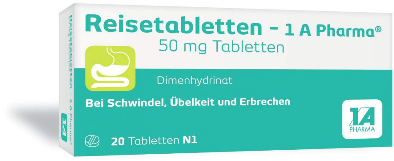 Reisetabletten 1A Pharma 20 Tabletten