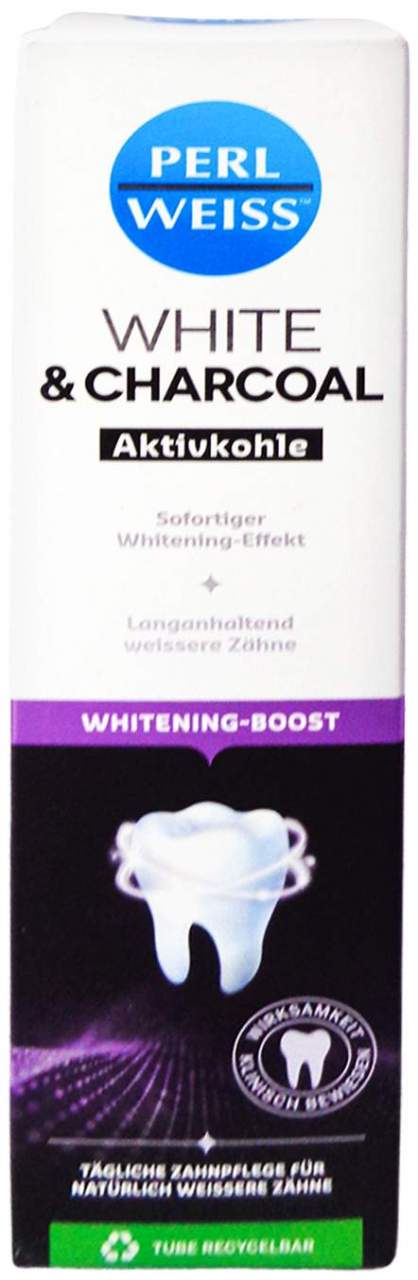 Perlweiss White & Charcoal Zahncreme 75ml