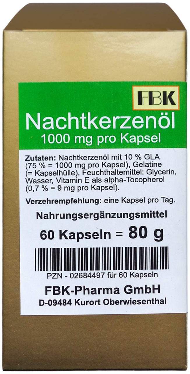 Nachtkerzenöl 1000 60 Kapseln