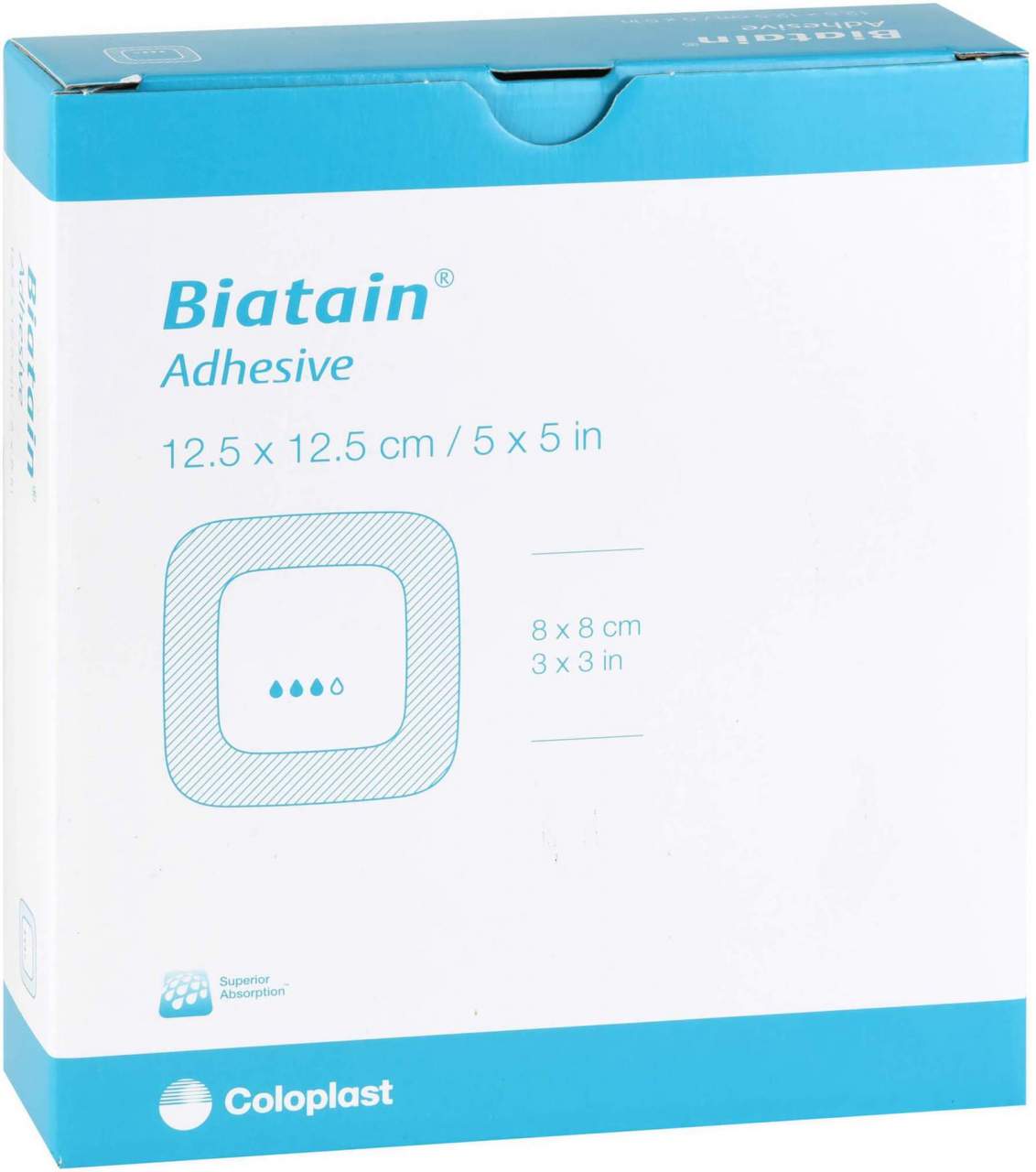 Biatain Schaumverband 12,5 X 12,5 cm Selbst Haftend 10 Stück
