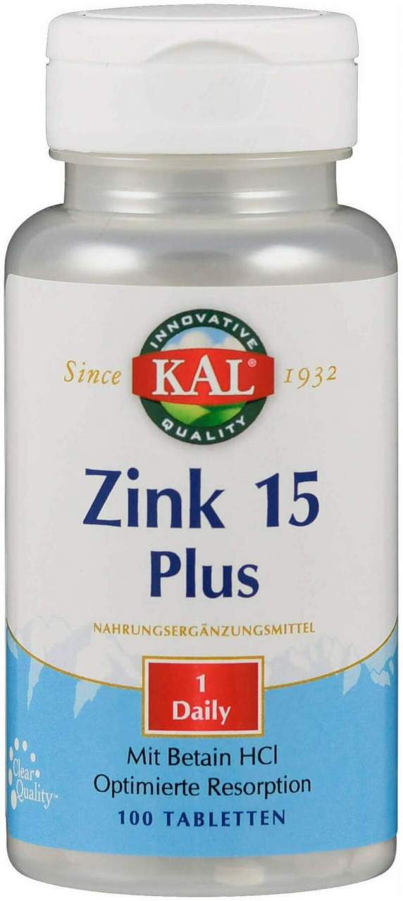 Zink 15 Plus Tabletten