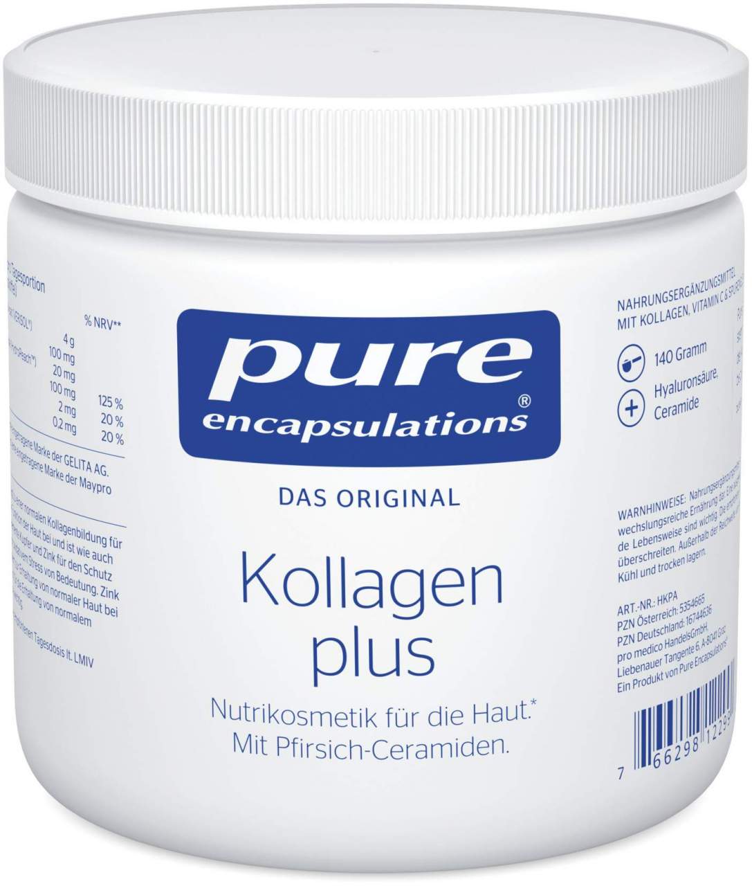 Pure Encapsulations Kollagen Plus Pulver 140g