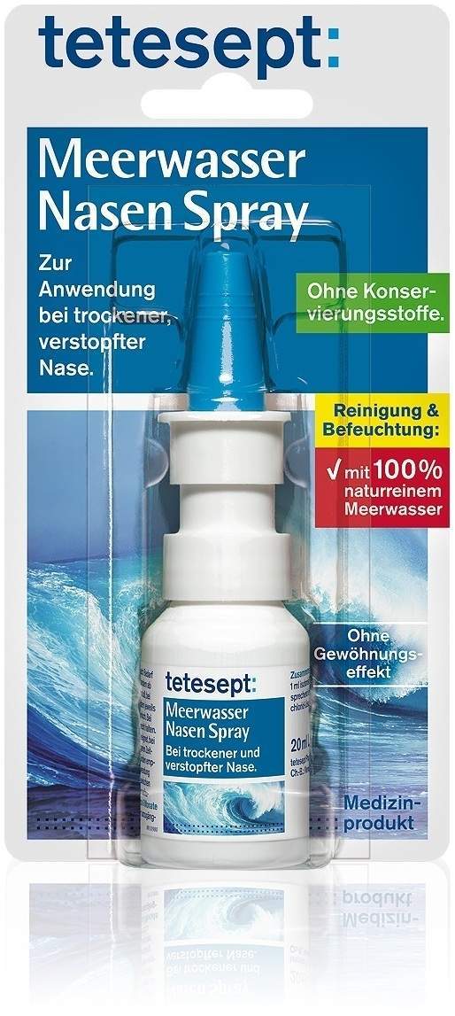 Tetesept Meerwasser Nasenspray 20 ml Spray