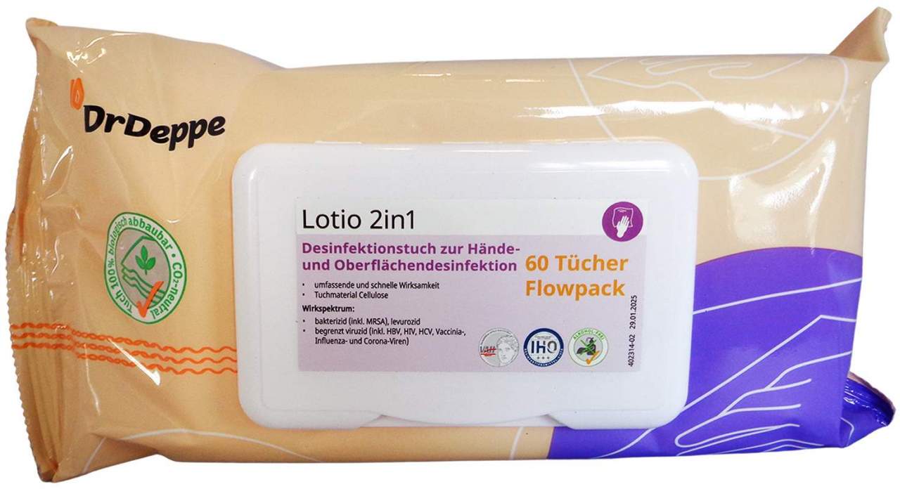 Desinfektionstücher Hände & Fläche Lotio