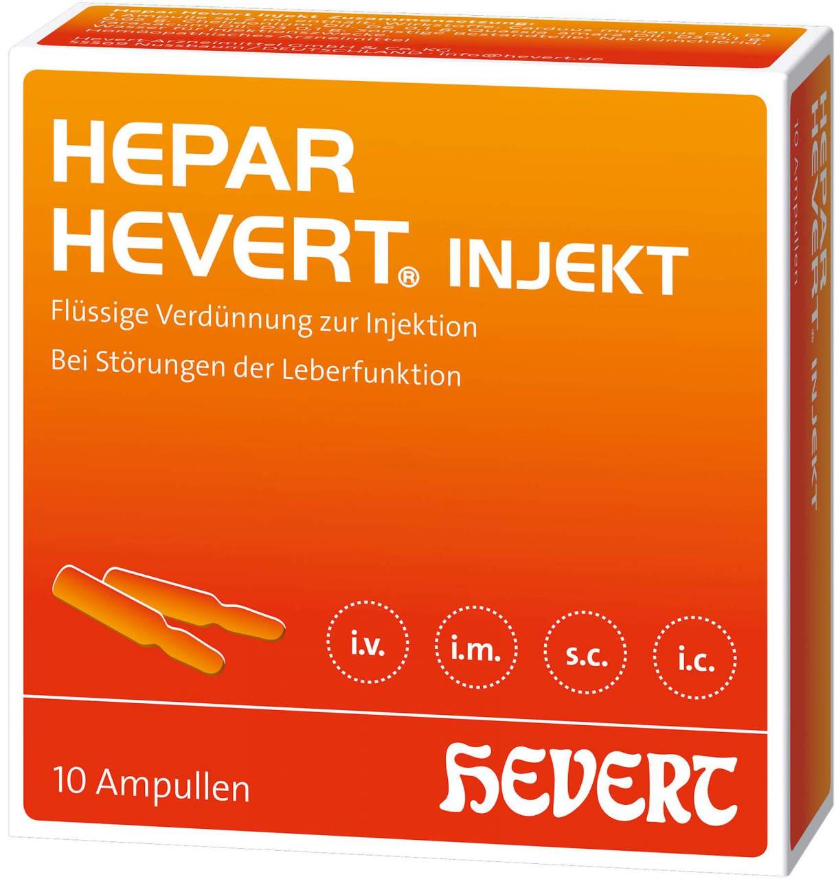 Hepar Hevert Injekt N 10 Ampullen