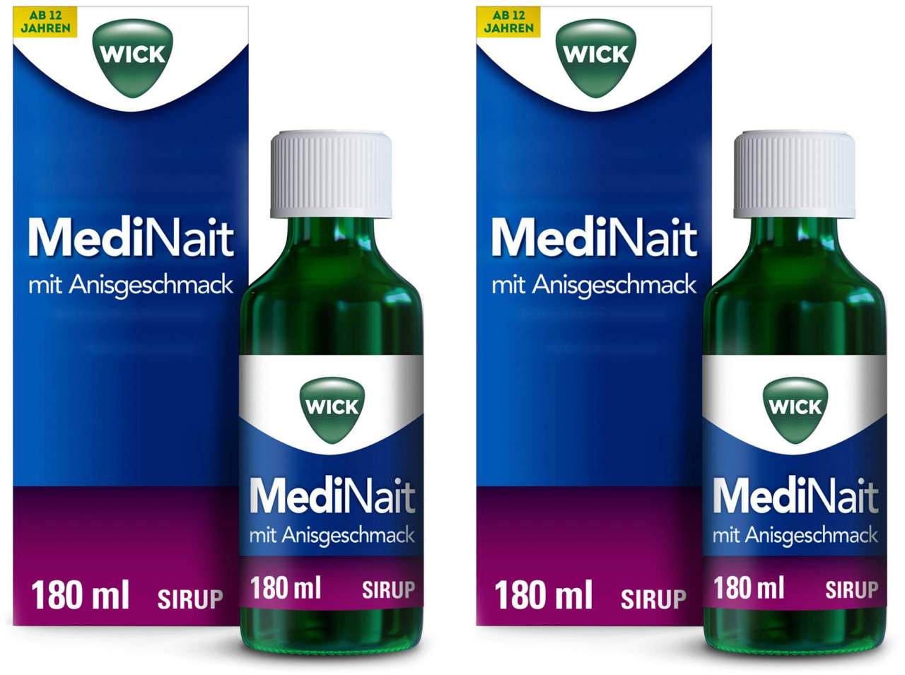Wick MediNait mit Anisgeschmack 2 x 180 ml Sirup
