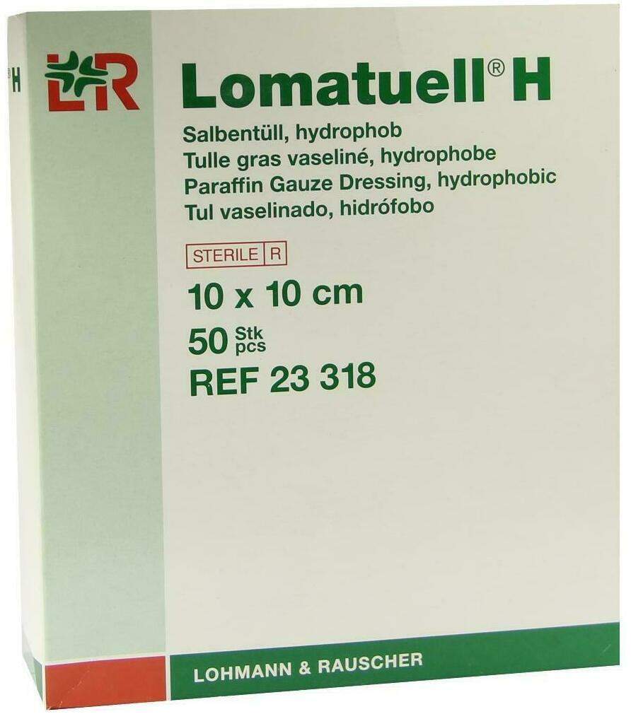 Lomatuell H Salbentüll 10x10cm Steril 50 Stück