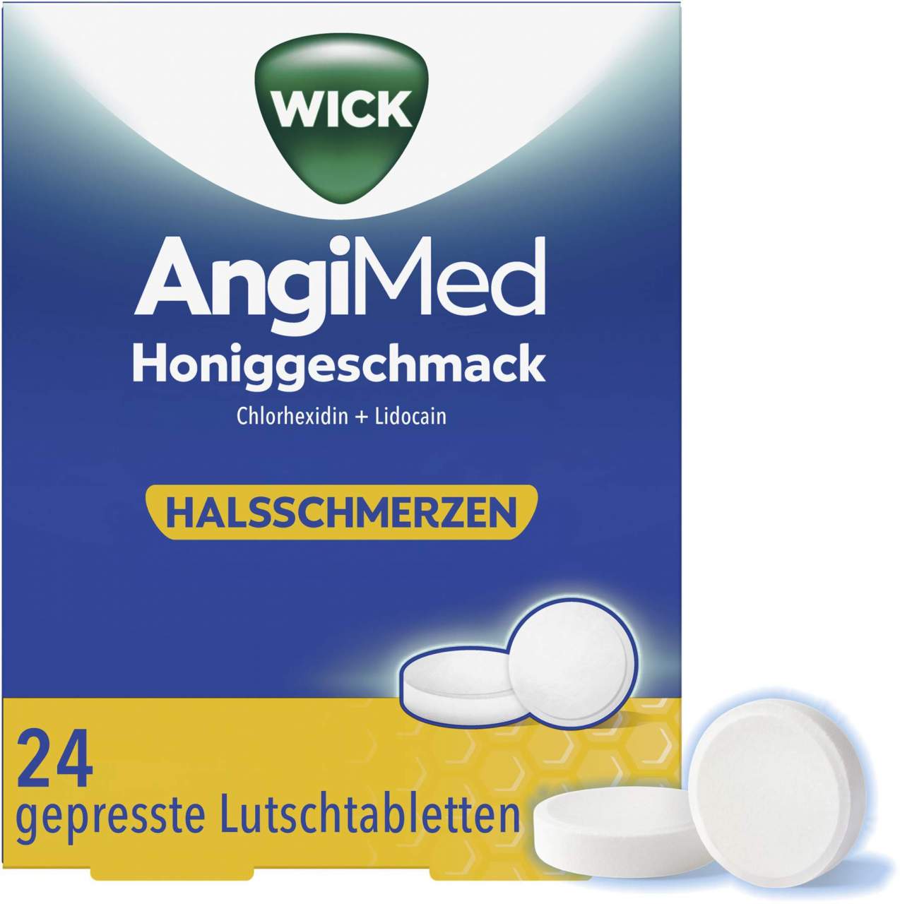 WICK AngiMed Honiggeschmack 24 Lutschtabletten