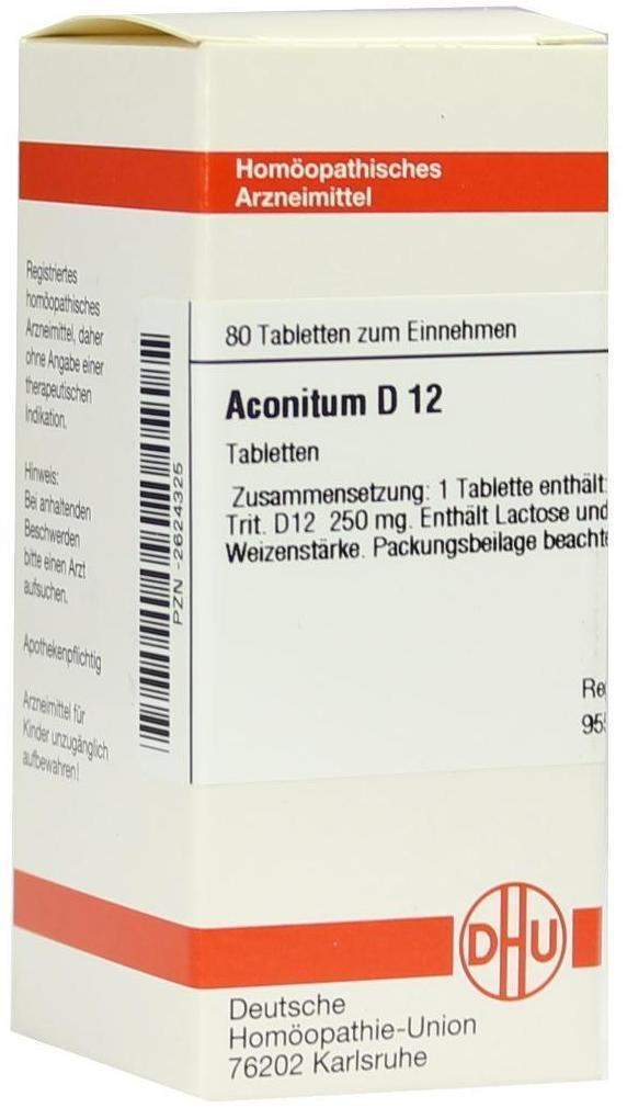 Dhu Aconitum D12 80 Tabletten