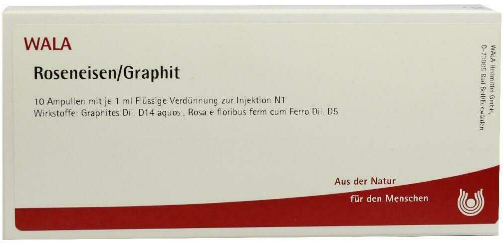 Wala Roseneisen Graphit 10 X 1 ml Ampullen