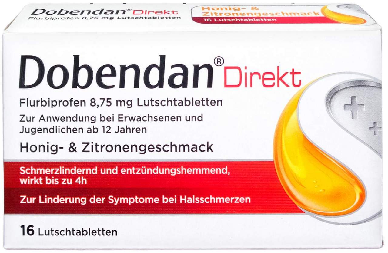 Dobendan Direkt Flurbiprofen 8,75 mg 16 Lutschtabletten