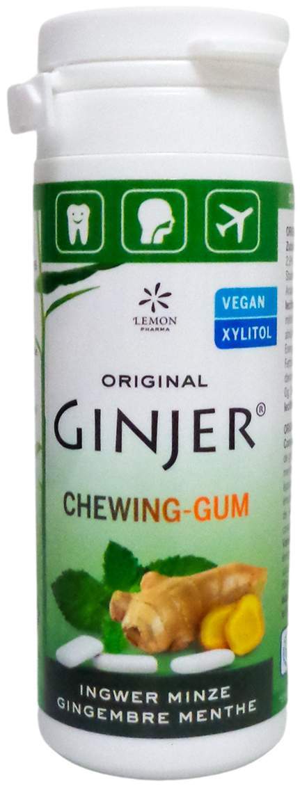Ingwer Ginjer Kaugummi Minze 30 G