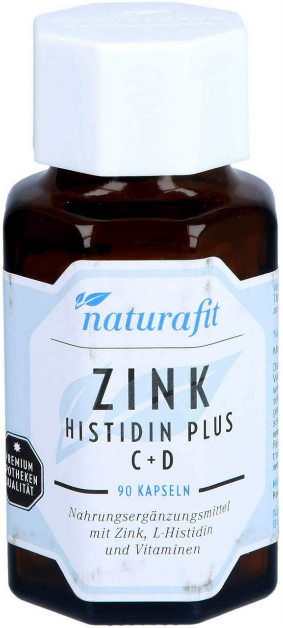 Naturafit Zink Histidin Plus C+d Kapseln 90 Stück