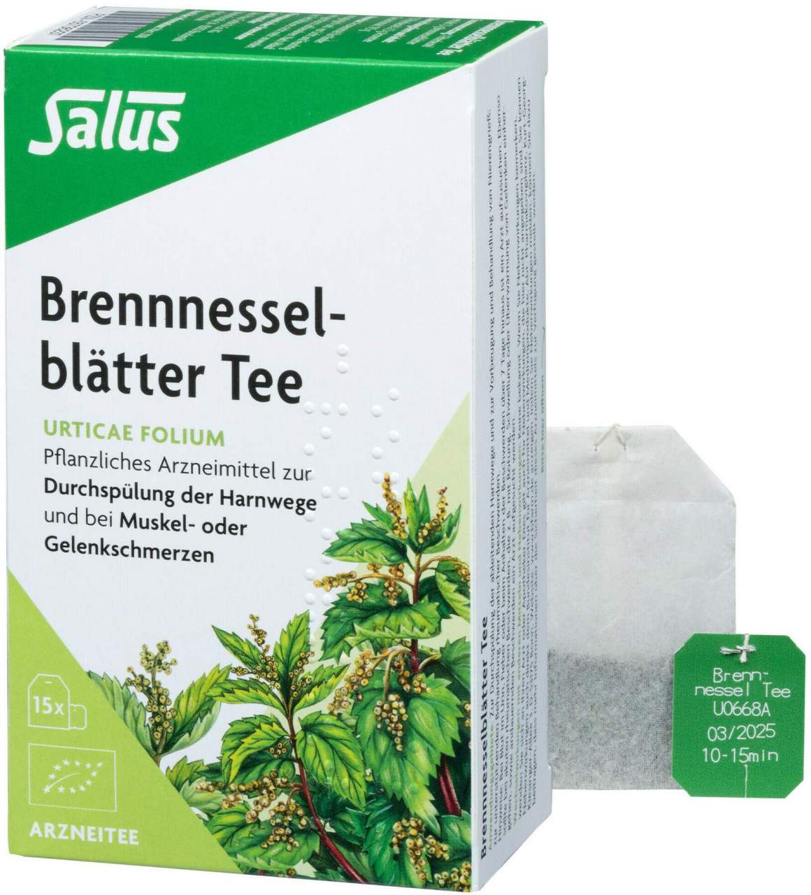 Brennnesselblätter Tee Bio Salus 15 Filterbeutel