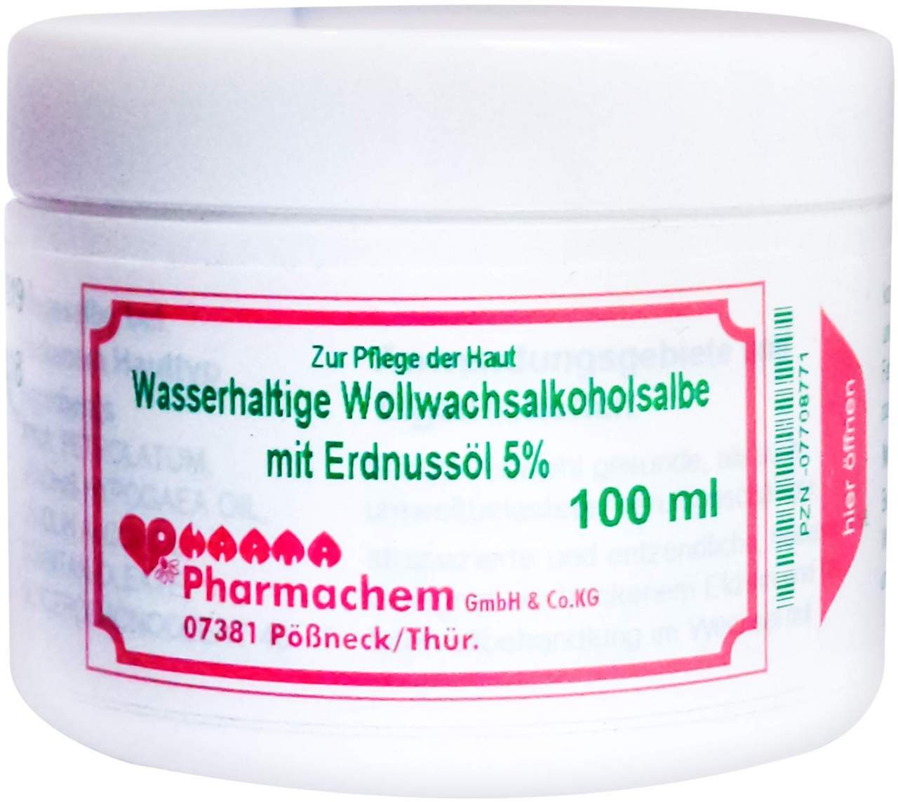 Wollwachsalkoholsalbe Wasserhaltig Mit Erdnussöl 5 % 100 G Salbe