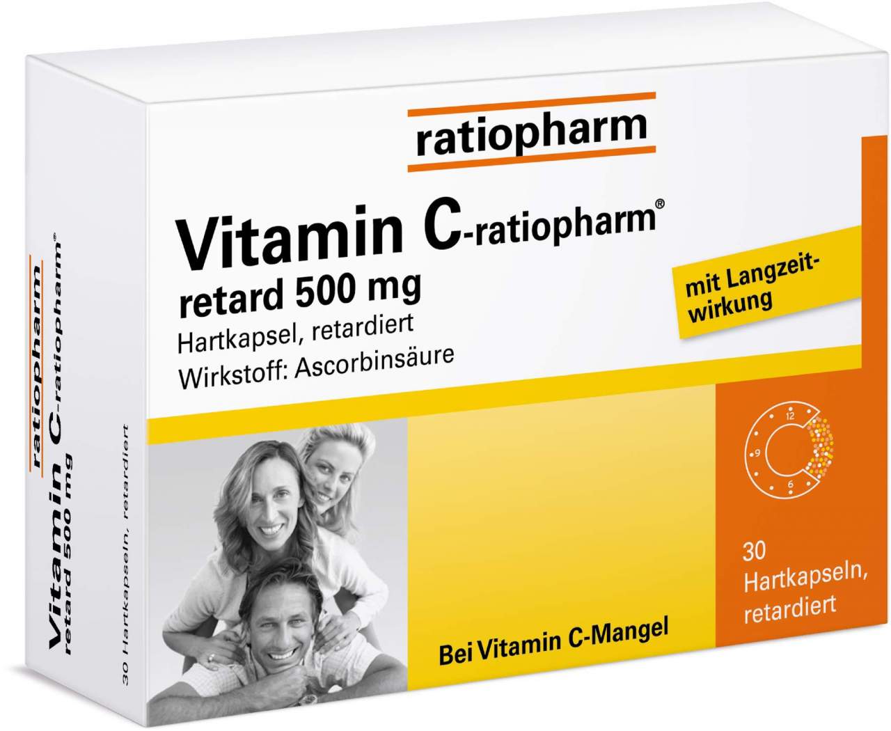 Vitamin C Ratiopharm Retard 500 mg 30 Kapseln