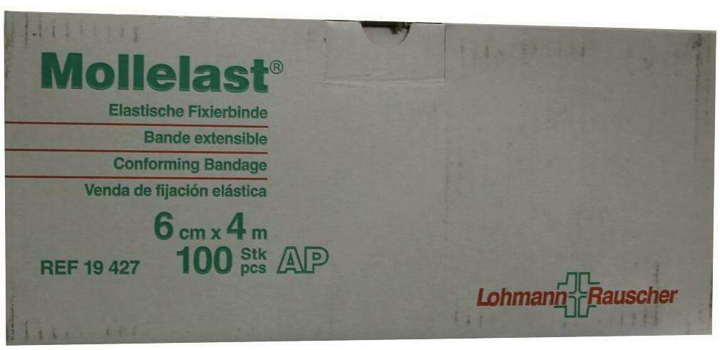 Mollelast Binden Weiß 6cmx4m Lose