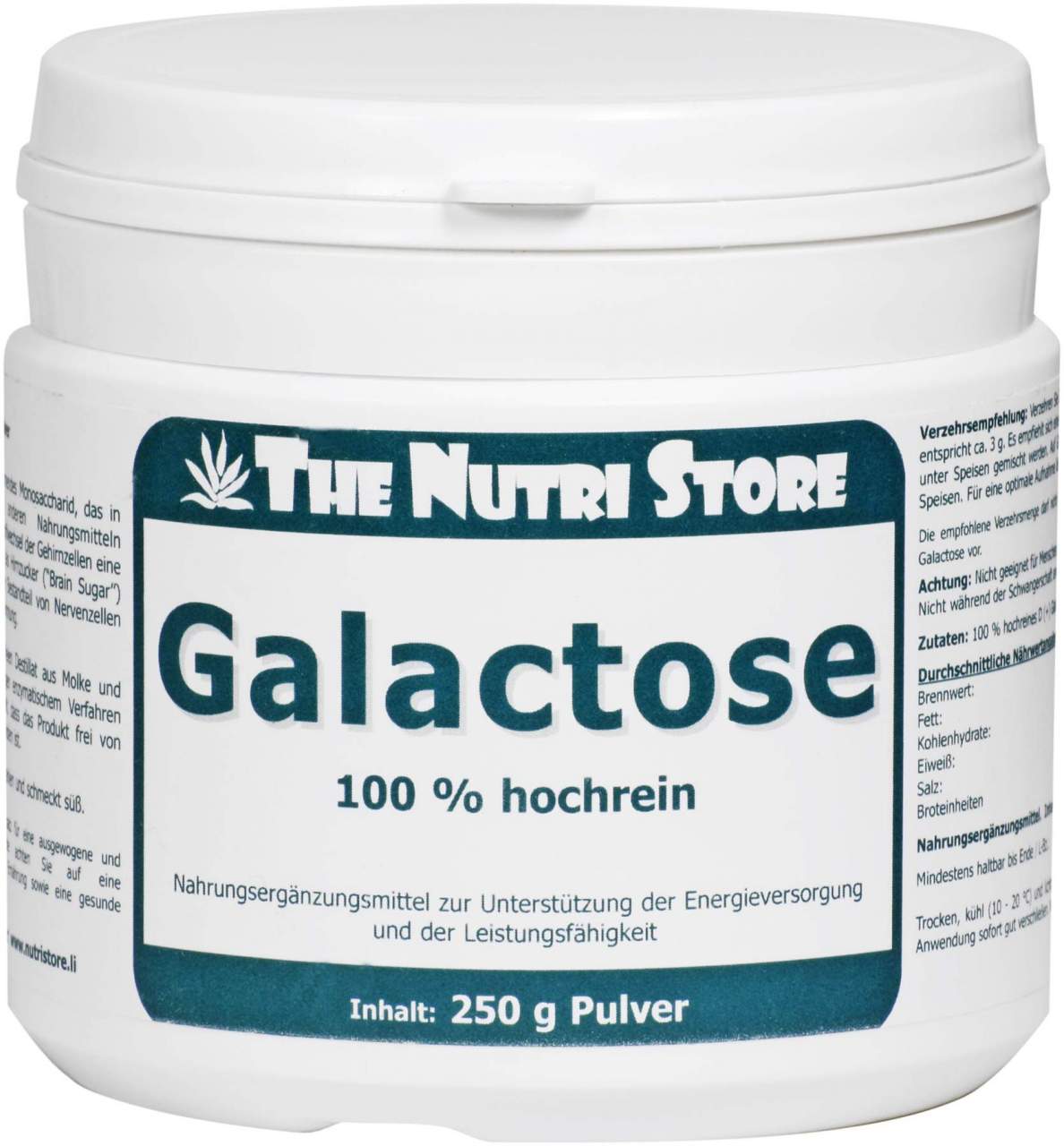 Galactose 100 % Rein 250 G Pulver
