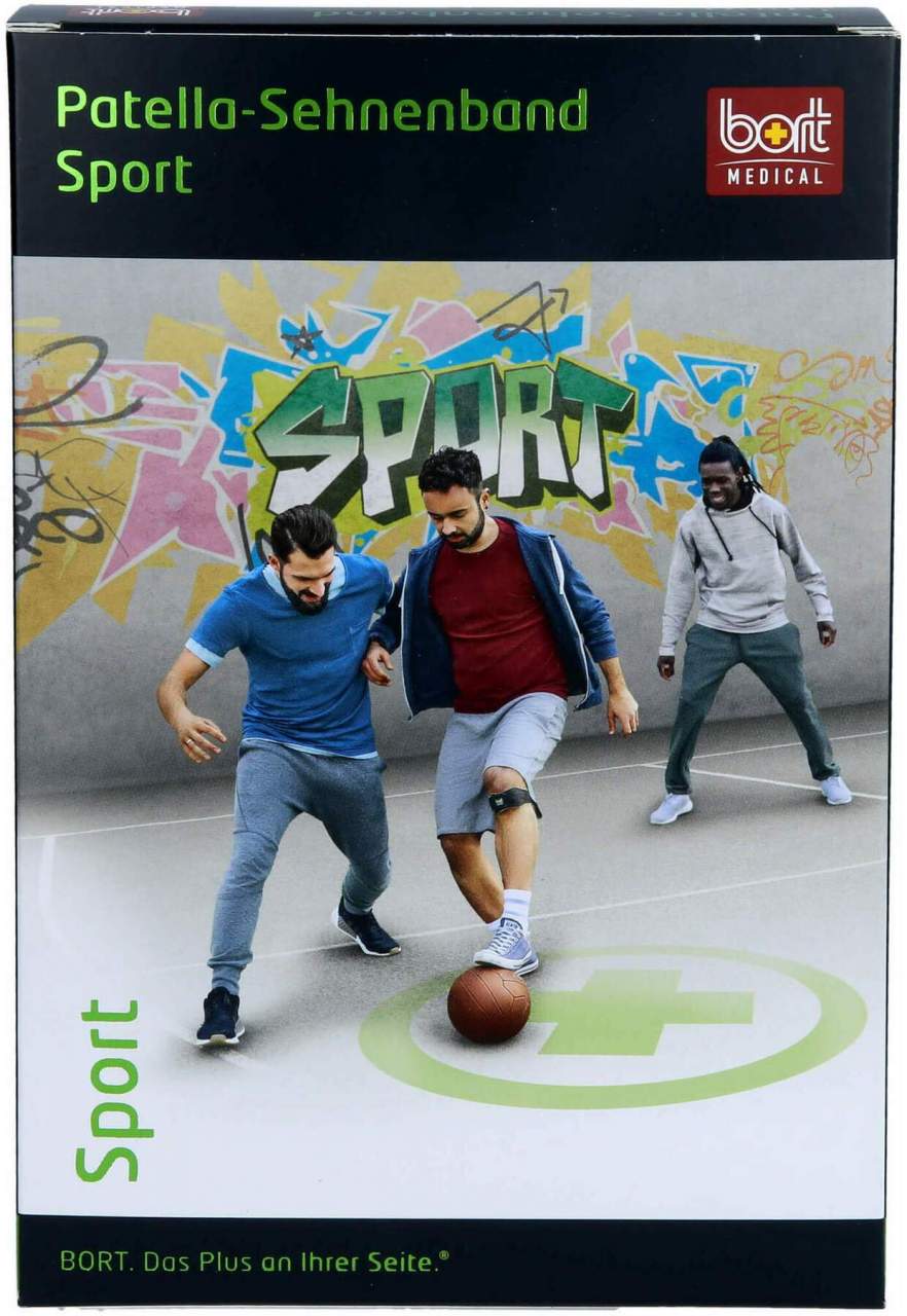 Bort Patella-Sehnenband Sport Gr.2 Schwarz-Grün 1