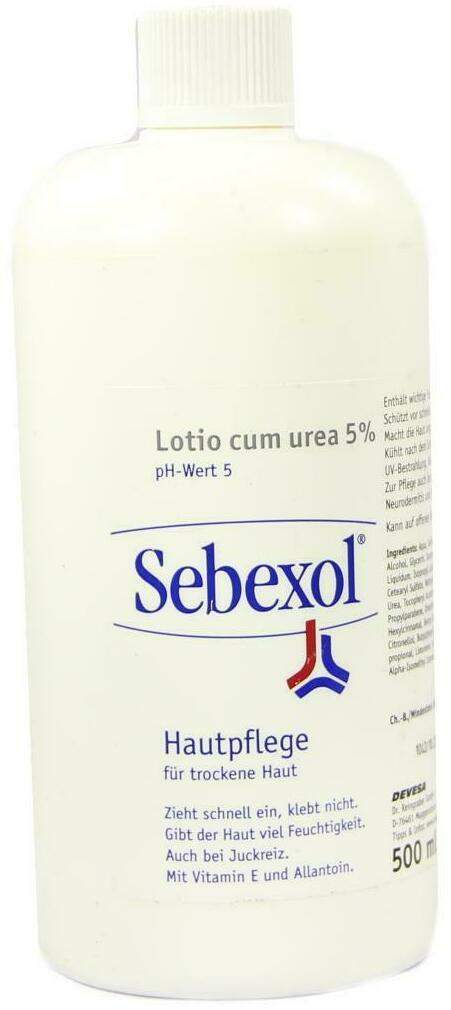 Sebexol Lotio Cum Urea 5% 500 ml Emulsion