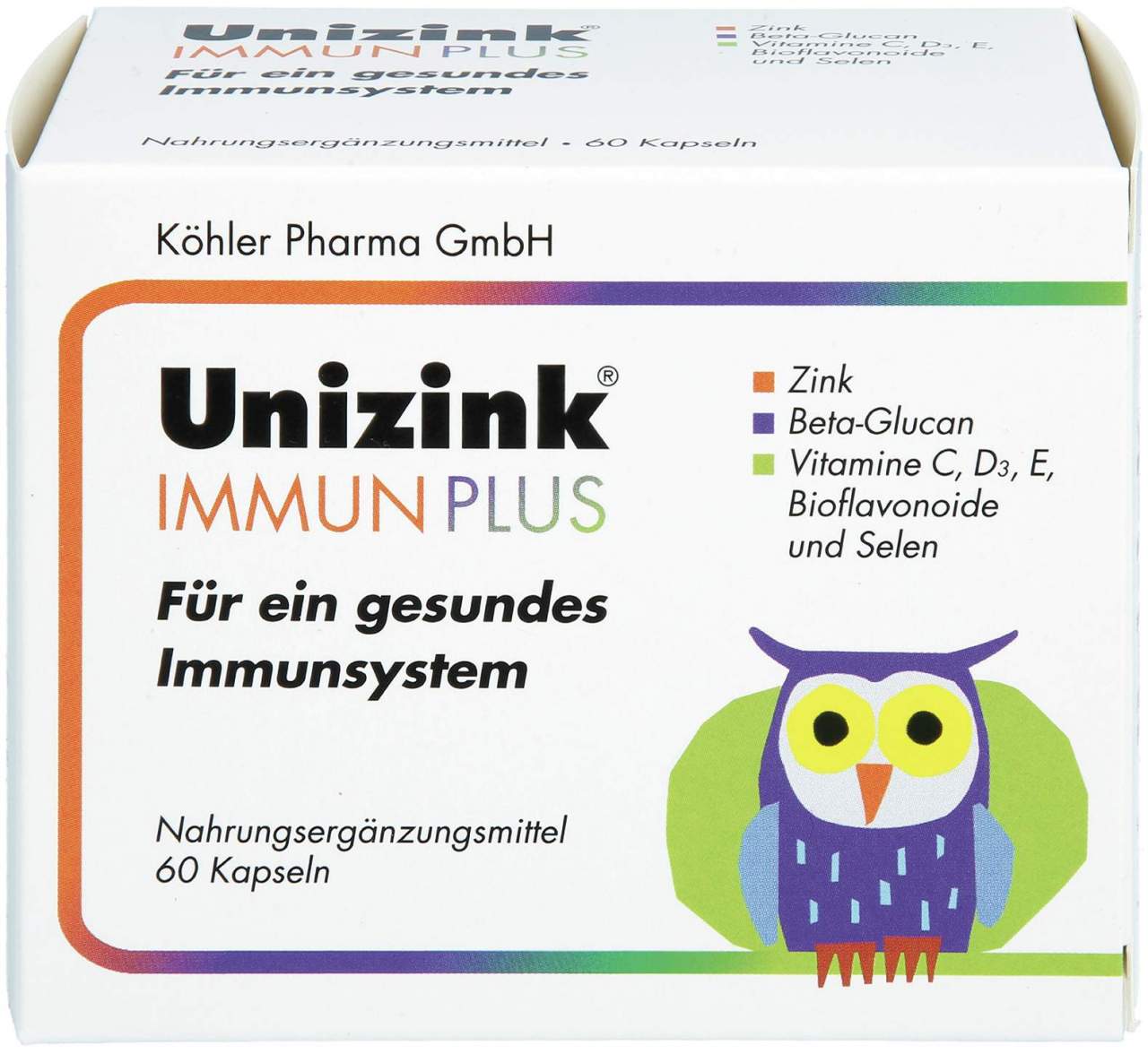 Unizink Immun Plus 60 Kapseln