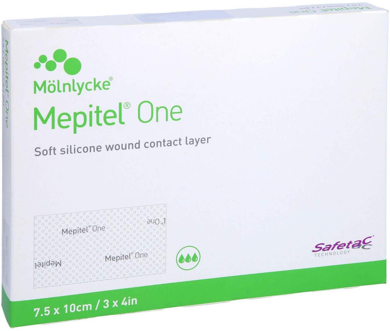Mepitel One 7,5 X 10 cm Silikon Netzverband 10 Stück