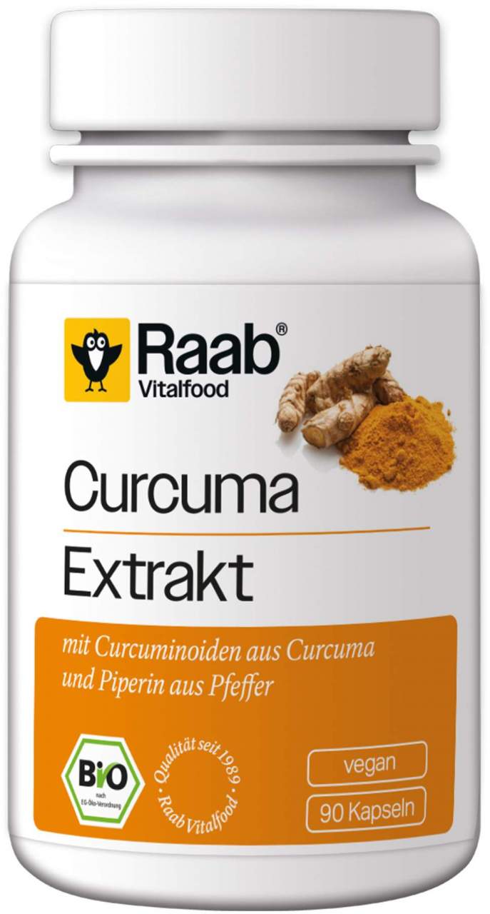 Raab Vitalfood Bio Curcuma Extrakt 90 Kapseln