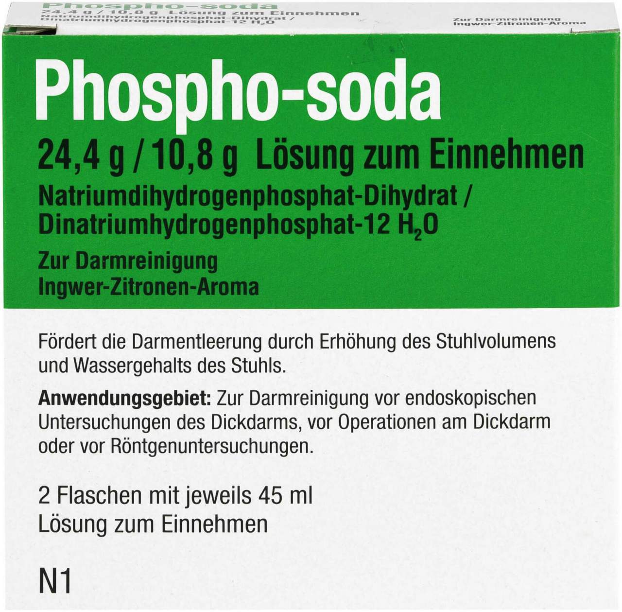 Phospho-Soda 24,4 G-10,8 G Lösung zum Einnehmen