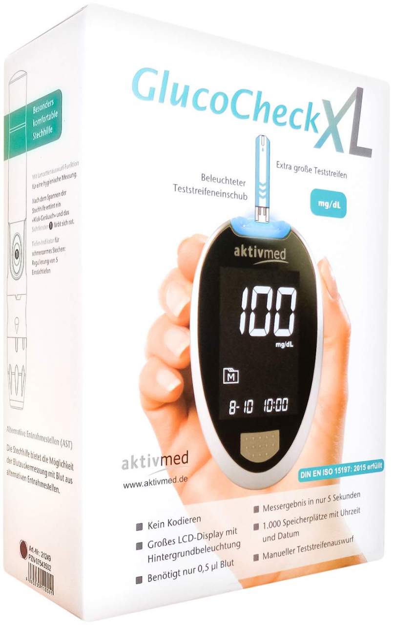 Glucocheck Xl Blutzuckermessgerät mg Je Dl