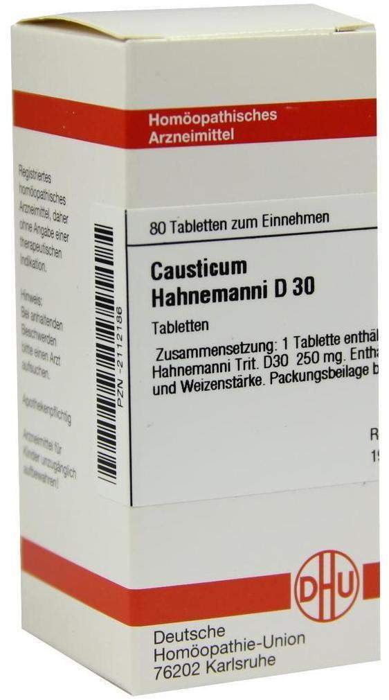 Dhu Causticum Hahnemanni D30 80 Tabletten