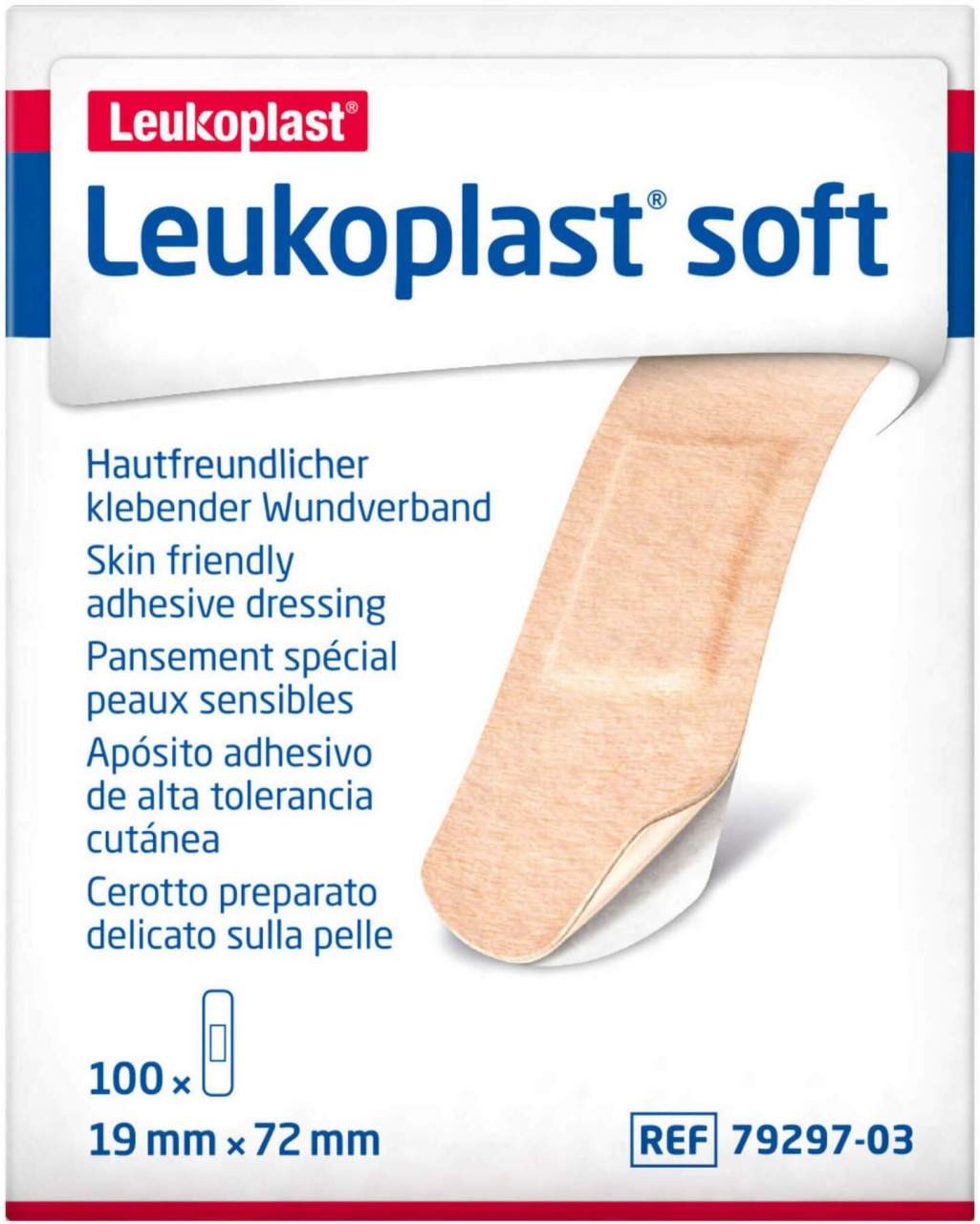 Leukoplast Soft Pflasterstrips 19 X 72 mm 100 Stück