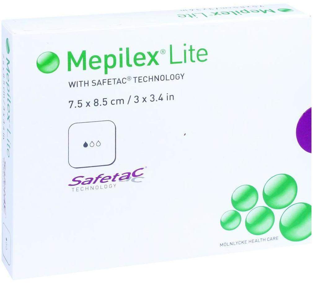 Mepilex Lite Schaumverband 7,5x8,5 cm Steril