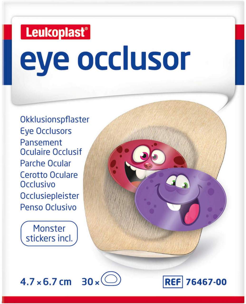 Leukoplast Eye Occlusor Junior 4,7 cm X 6,7 cm 30