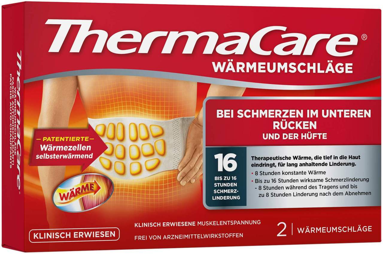 Thermacare Rückenumschläge S-XL 2 Stück