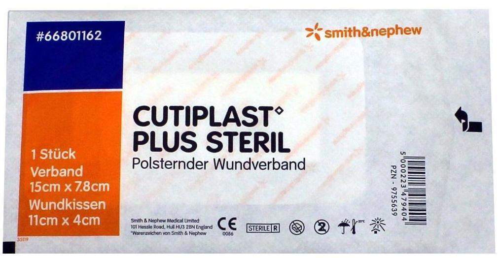 Cutiplast Plus Steril 7,8x15cm Verband 1 Stück