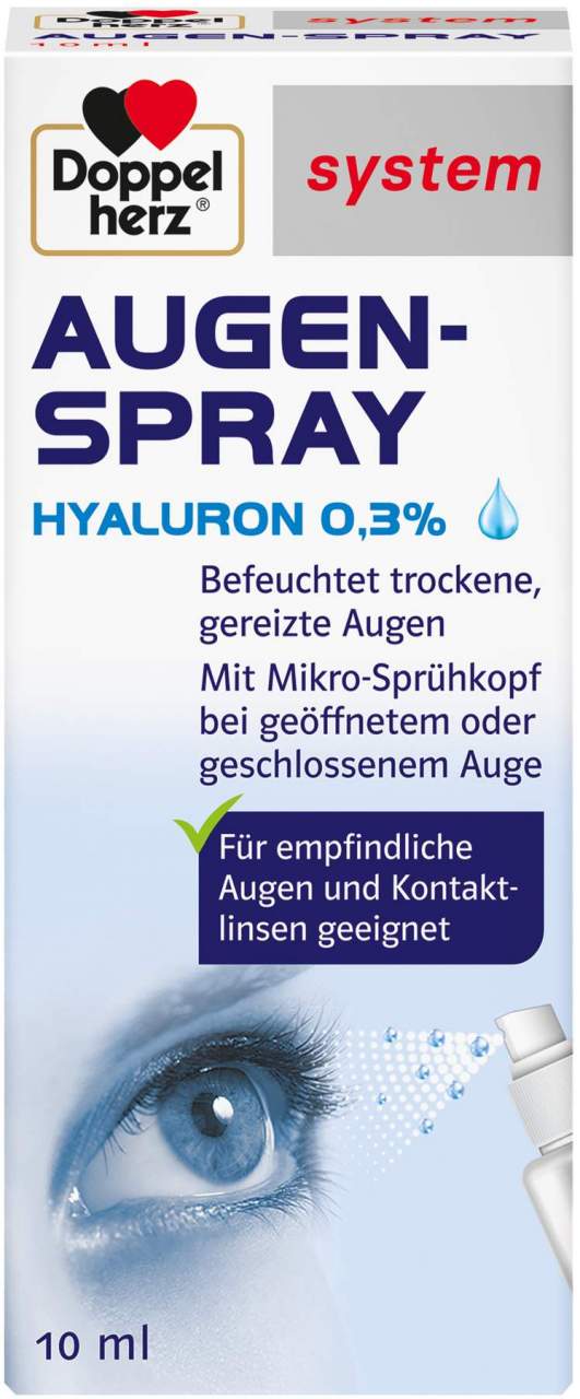 Doppelherz System Augenspray Hyaluron 0,3% 10 ml