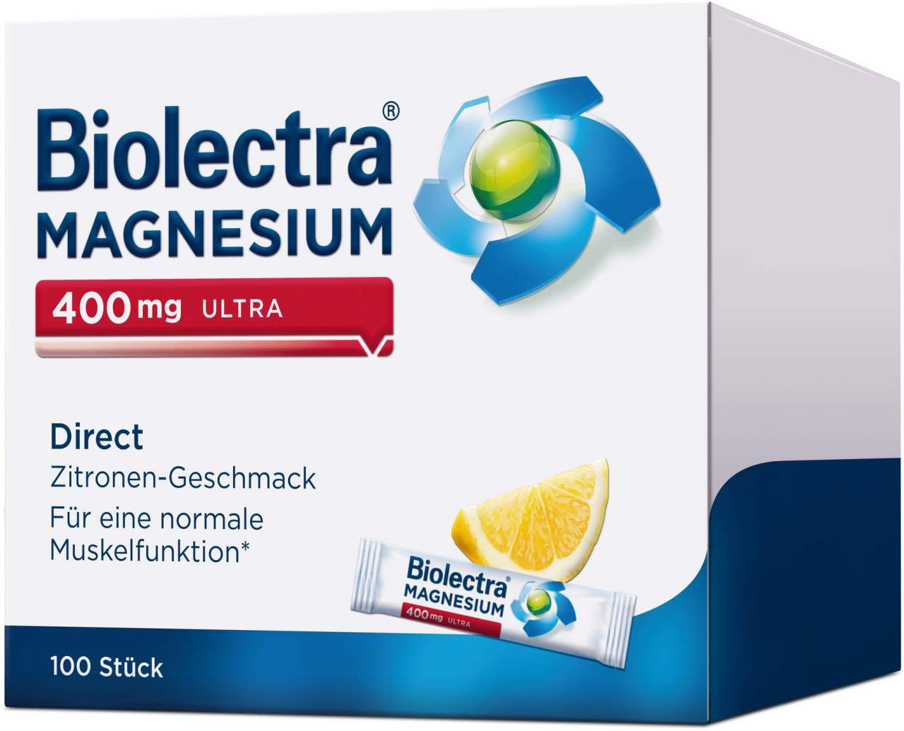 Biolectra Magnesium 400 mg ultra Direct Zitrone 100 Pellets