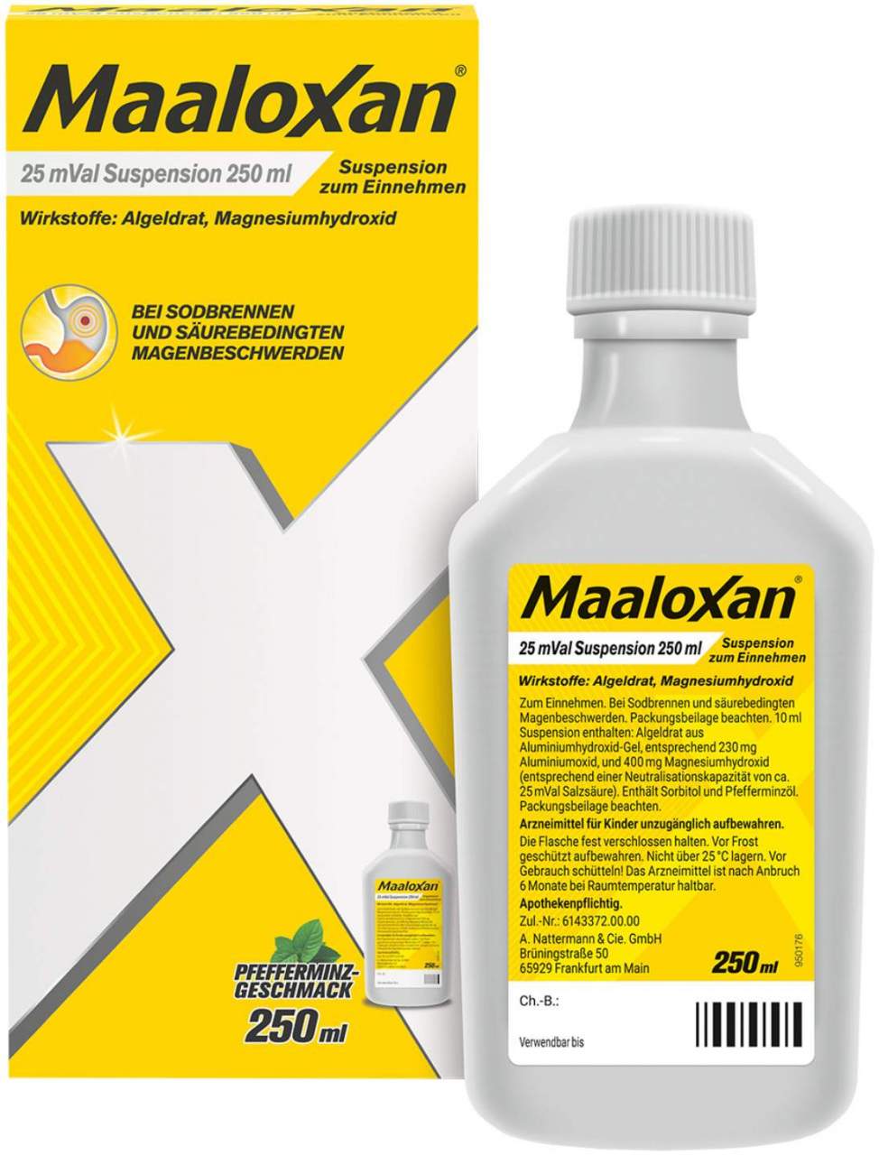 Maaloxan 25 mVal Suspension 250 ml Suspension