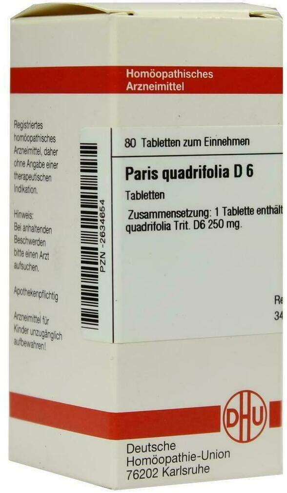 Dhu Paris Quadrifolia D6 Tabletten