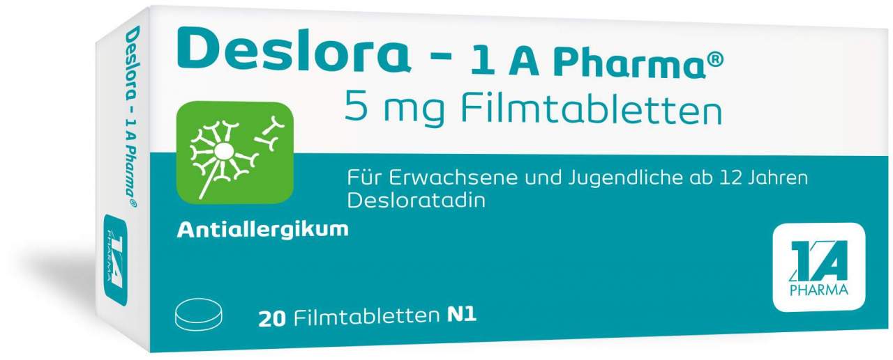 Deslora - 1A Pharma 5 mg Filmtabletten 20 Stück