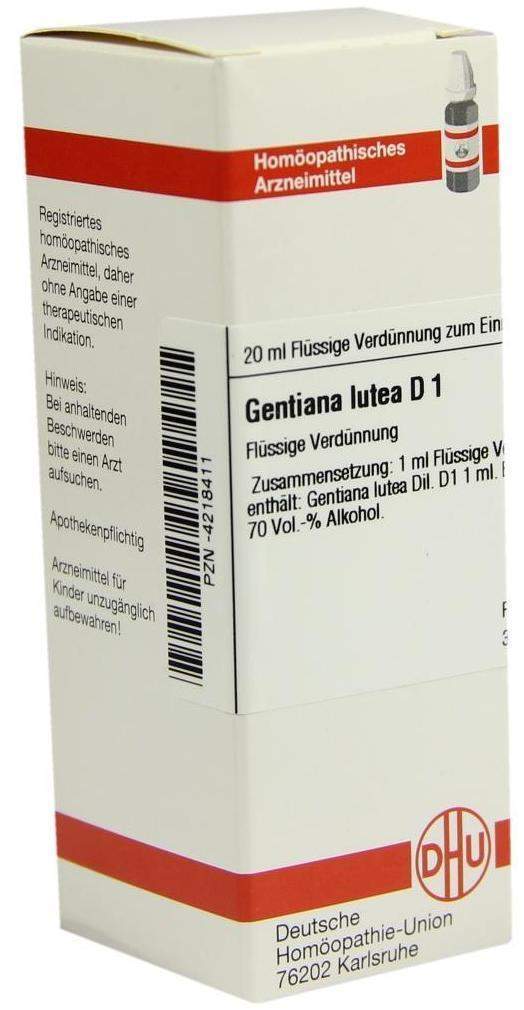 Dhu Gentiana Lutea D1 20 ml Dilution