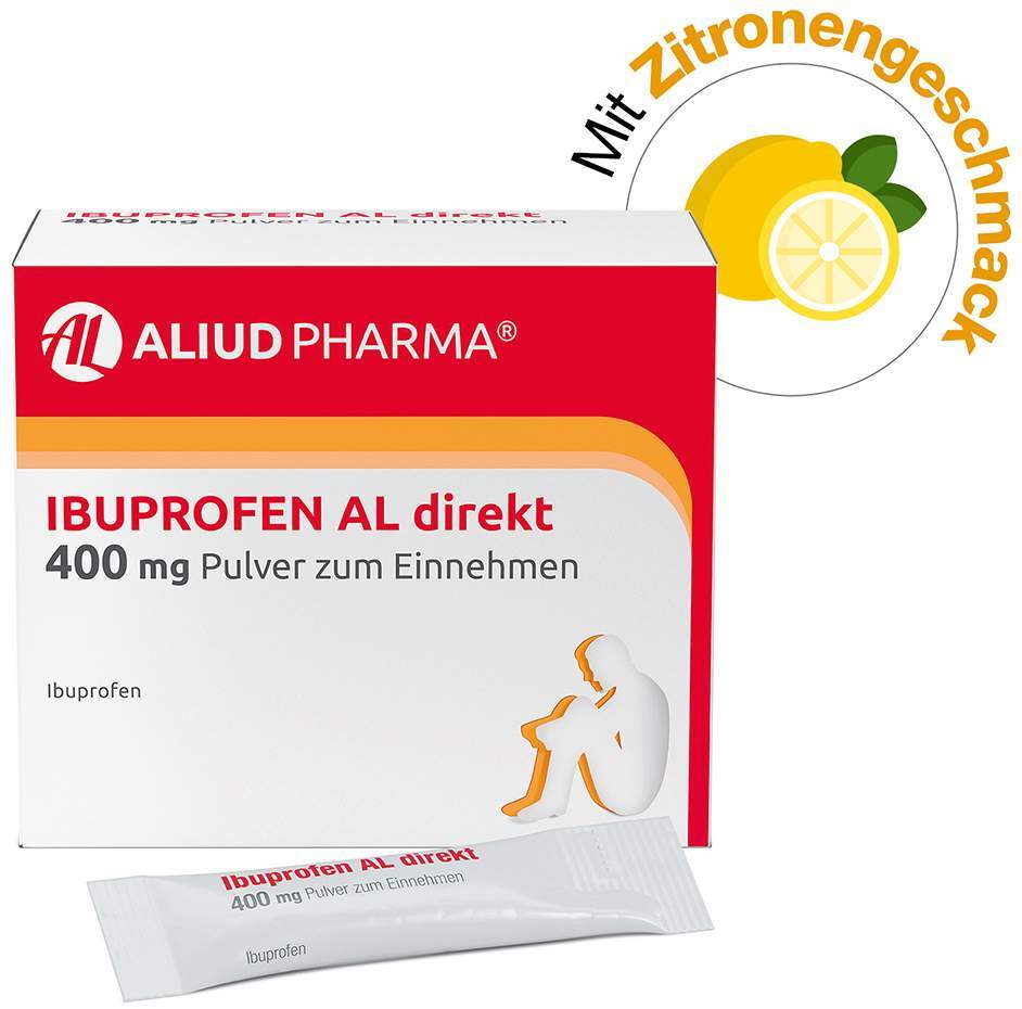 Ibuprofen Al Direkt 400 mg Pulver zum Einnehmen 20 Beutel