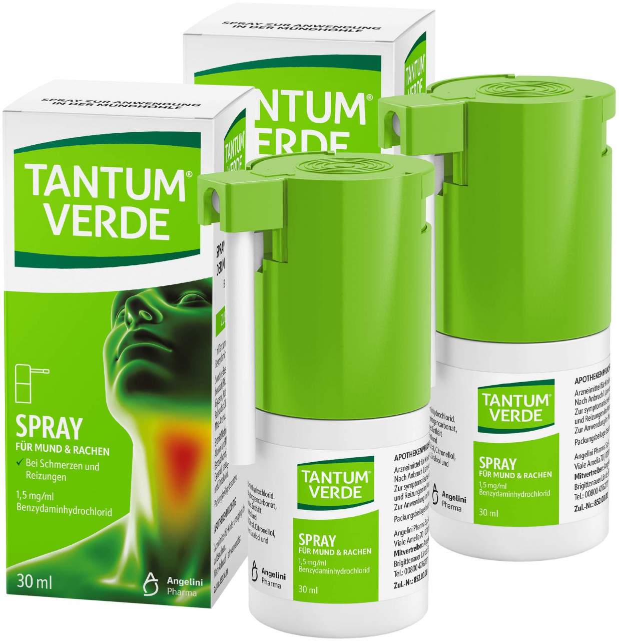 Tantum Verde 1,5 mg je ml Spray 2 x 30 ml