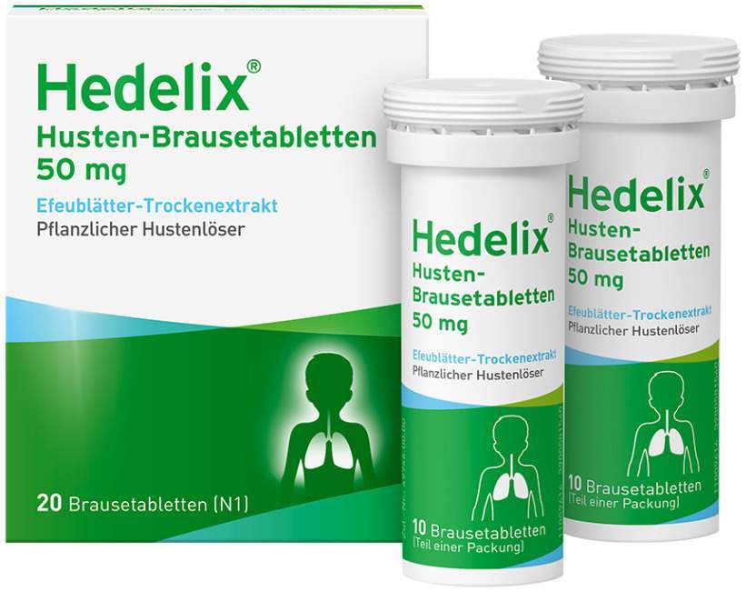Hedelix Husten 20 Brausetabletten