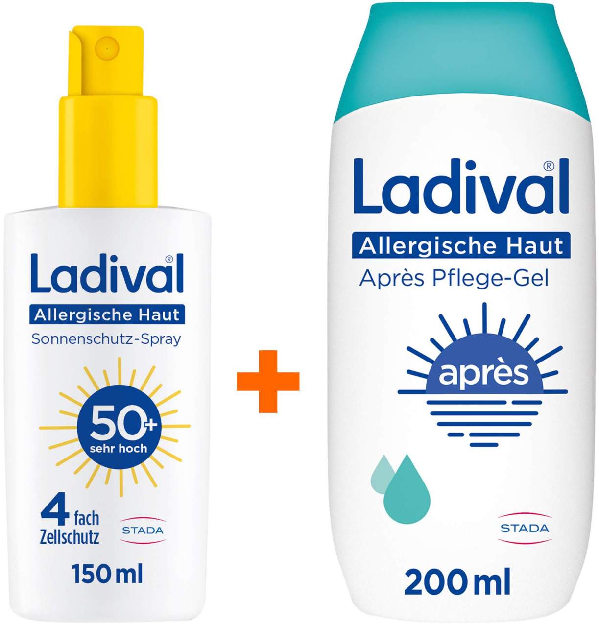 Ladival allergische Haut Sonnenschutz-Spray LSF 50+ 150 ml + allergische Haut Apres Pflege Gel 200 ml