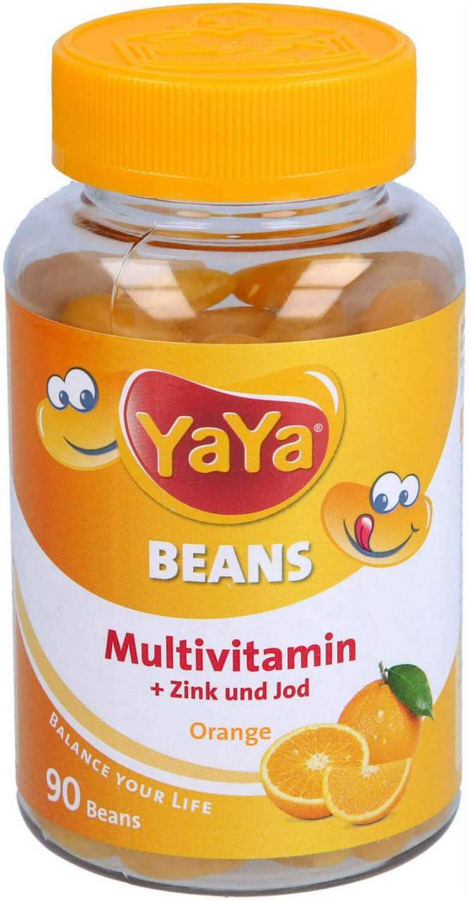 Yaya Beans Orange Zink und Jod 90 Kaudragees