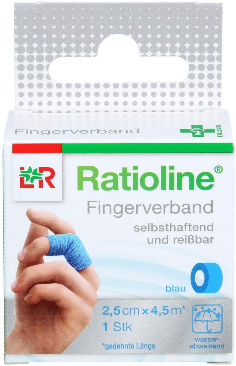 Ratioline Selbsthaft.Fingerv.2,5cmx4,5m Blau